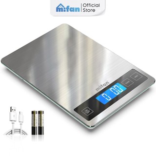 Cân Tiểu Ly Điện Tử Nhà Bếp Cao Cấp Mifan MFC1501 1g-15kg Chính Hãng - Thực Phẩm Nấu Ăn Mặt Inox Kính Cường Lực