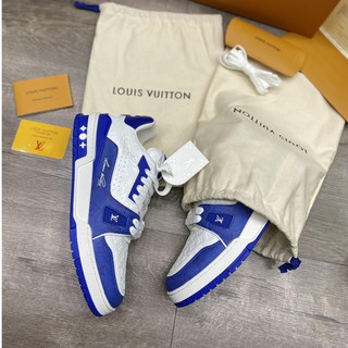 Giày thể thao nam louis vuitton lv trainer sneaker 1a9zi6 màu xanh bút bi