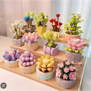Đồ chơi xếp hình bông hoa, lắp ráp lắp ghép đồ chơi thông minh cho bé 6+