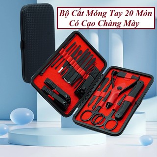 Bộ Bấm Móng Tay 20 Món Thép Không Gỉ-Bộ Cắt Móng Tay Cao Cấp