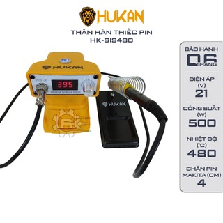 Thân hàn thiếc pin Hukan SIS480 Chân pin phổ thông 4cm