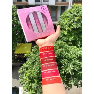 Son Kem Lì ANGELUX SUPER new version Màu Đỏ Cherry