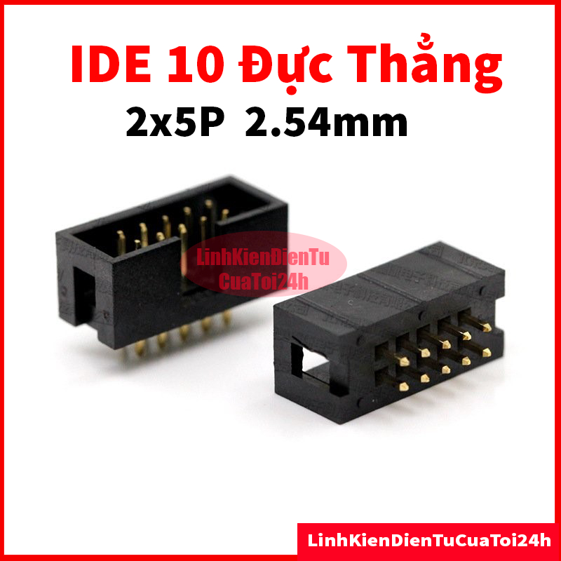 COMBO 5 CÁI IDE 10 chân đực thẳng 2x5 2.54mm