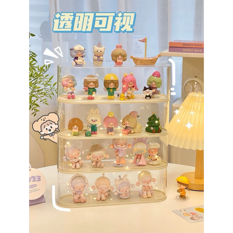 Hộp trưng bày mini để bàn trong suốt chống bụi dùng để trưng mô hình