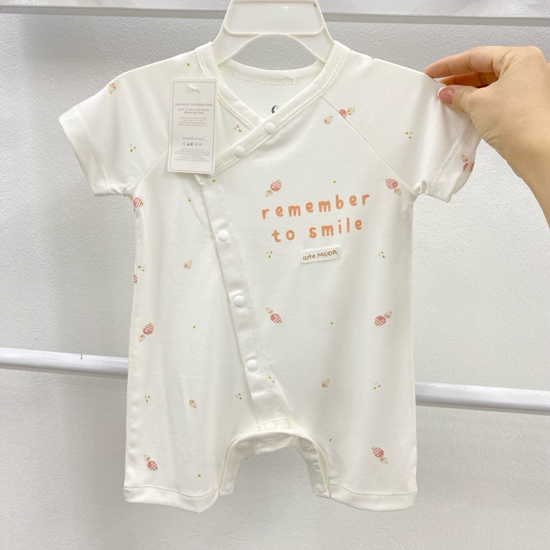 MOON - Bộ body cộc tay cho bé trai bé gái hãng moon