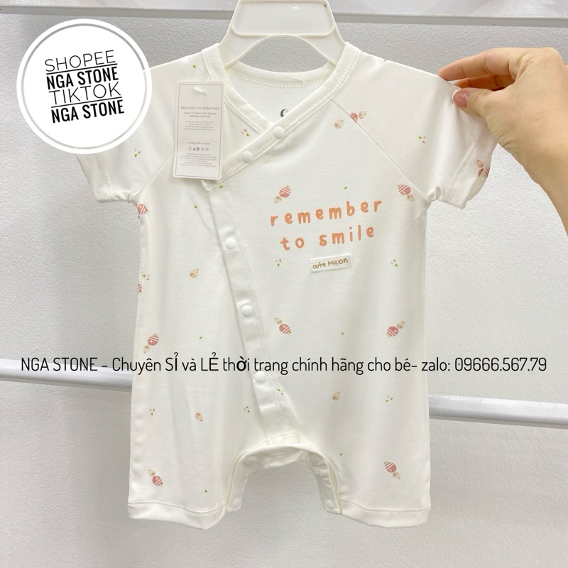 MOON - Bộ body cộc tay cho bé trai bé gái hãng moon