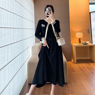 Váy bầu len thời trang dạo phố phong cách trẻ trung