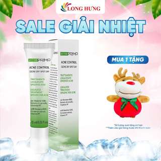 Kem ngừa mụn ban ngày Dottorprimo Acne Control Ozone Dry Spot Day giúp giảm mụn, mờ thâm (15ml)