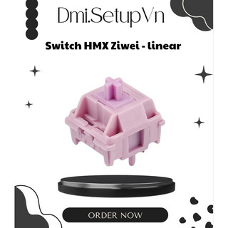 Switch HMX Ziwei - linear, 5 pin - âm poppy tiếng mưa rơi Rainy75 công tắc bàn phím cơ
