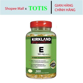 Vitamin E 400 IU 500 viên Kirkland (Date 2027)