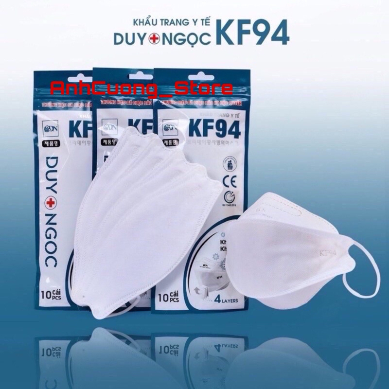 Khẩu trang y tế KF94 Duy Ngọc gói 10 chiếc