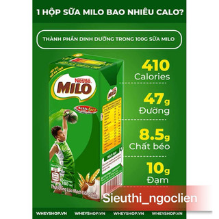 Lốc 4hộp sữa milo lúa mạch 110ml date luôn mới