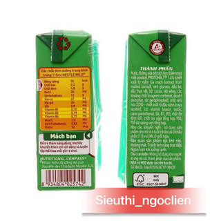 Lốc 4hộp sữa milo lúa mạch 110ml date luôn mới