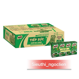 Lốc 4hộp sữa milo lúa mạch 110ml date luôn mới