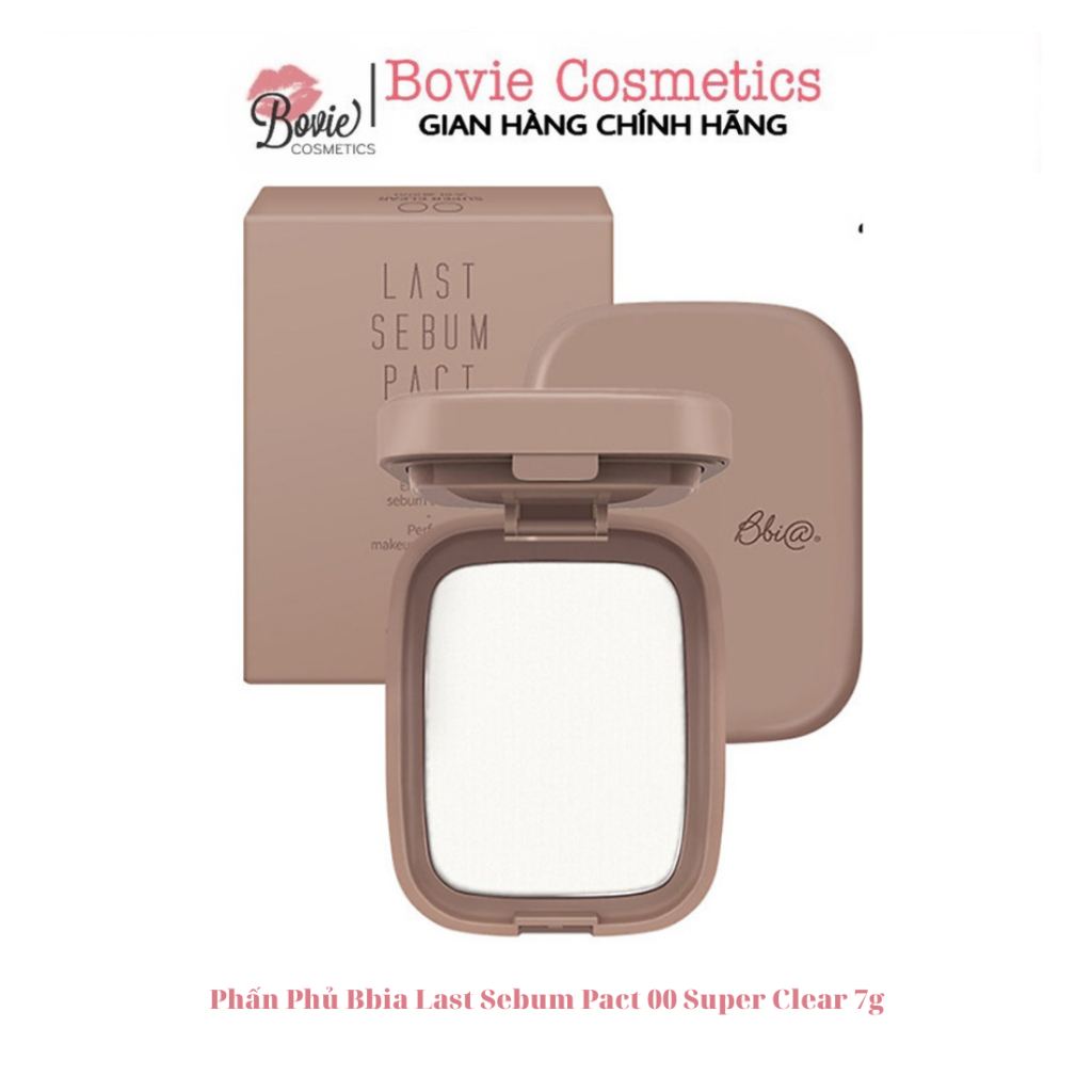 Phấn Phủ Kiềm Dầu Dạng Nén Bbia Last Sebum Pact 00 Super Clear 7g
