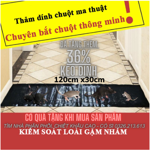 Keo dính chuột siêu dính dài 1m2, miếng dán chuột,bẫy dính chuột, thảm dính chuột, bẫy chuột chống ẩm ướt, tái sử dụng