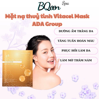 Mặt nạ Thủy tinh Vitacel Mask ADA GROUP cấp ẩm làm trắng làm trắng chuyên sâu, Hộp 6 miếng
