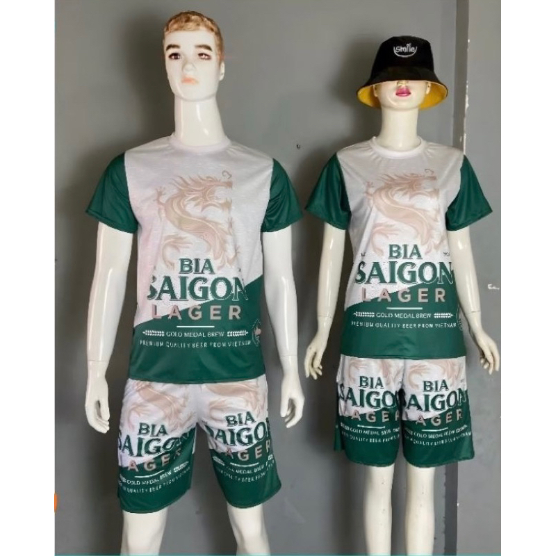 Bộ Quần Áo Thun Lạnh Cọc Hoạ Tiết B.i.a Sài Gòn
