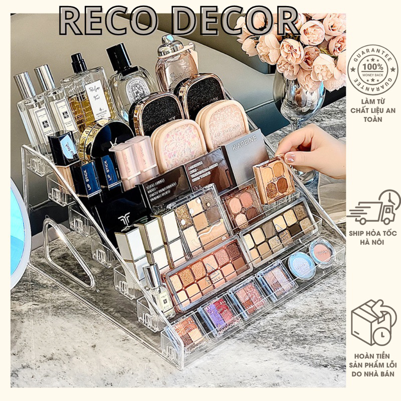 Kệ Nhiều Tầng Đựng Mĩ Phẩm Đồ Makeup Sơn Móng Tay Phấn Mắt 3/4/5/6/7 tầng Trang Điểm Gọn Gàng Decor