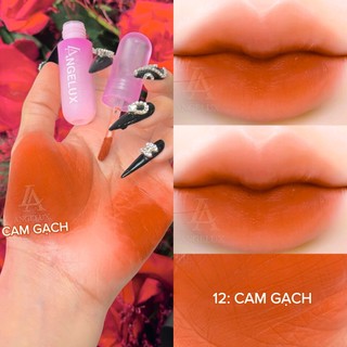 Son kem lì angelux super new version màu cam gạch