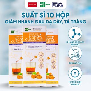  OICNew Nano Curcumin Dung dịch tinh chất Nghệ giảm đau Dạ dày, hành tá tràng, lọ 20ml
