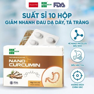  OICNew Nano Curcumin tinh chất Nghệ giảm đau Dạ dày, hành tá tràng, vỉ 30 viên