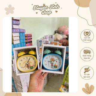 [Ảnh Thật] Đồng hồ báo thức để bàn Chuông To-Nhiều màu nổi bật👍👌✌️