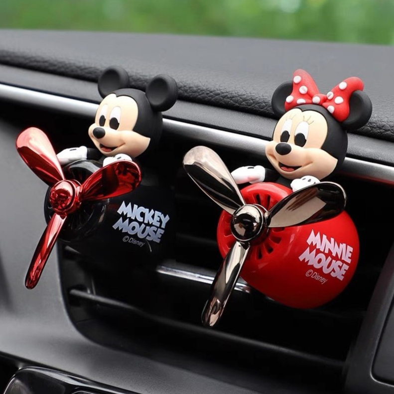 Nước hoa cài cửa gió,khe điều hoà xe hơi Disney Mickey , Minie Cao Cấp , Sáp thơm kẹp điều hòa ô tô , Nước hoa ô tô