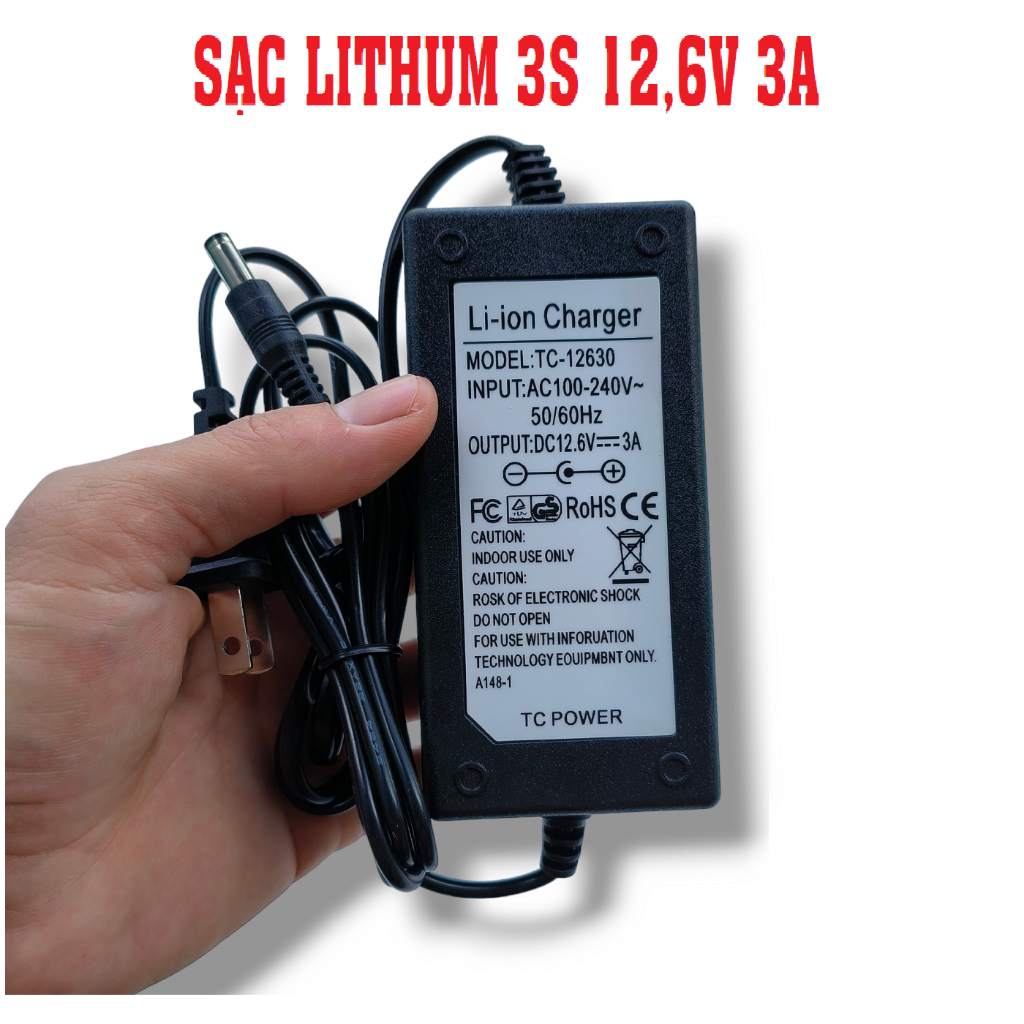 ✅ Sạc 3S 12,6V 3A mẫu mới, ổn định. Chuyên dùng sạc pin máy khoan, sạc pin xe, sạc pin 12v 3s