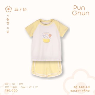 Bộ cộc raglan Punchun Bakery