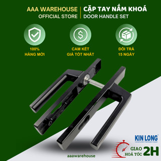 Bộ tay nắm khoá cửa đi KinLong dùng cho cửa nhôm XingFa (có kèm trục vít) - Tay nắm khoá đơn điểm, khoá đa điểm KinLong