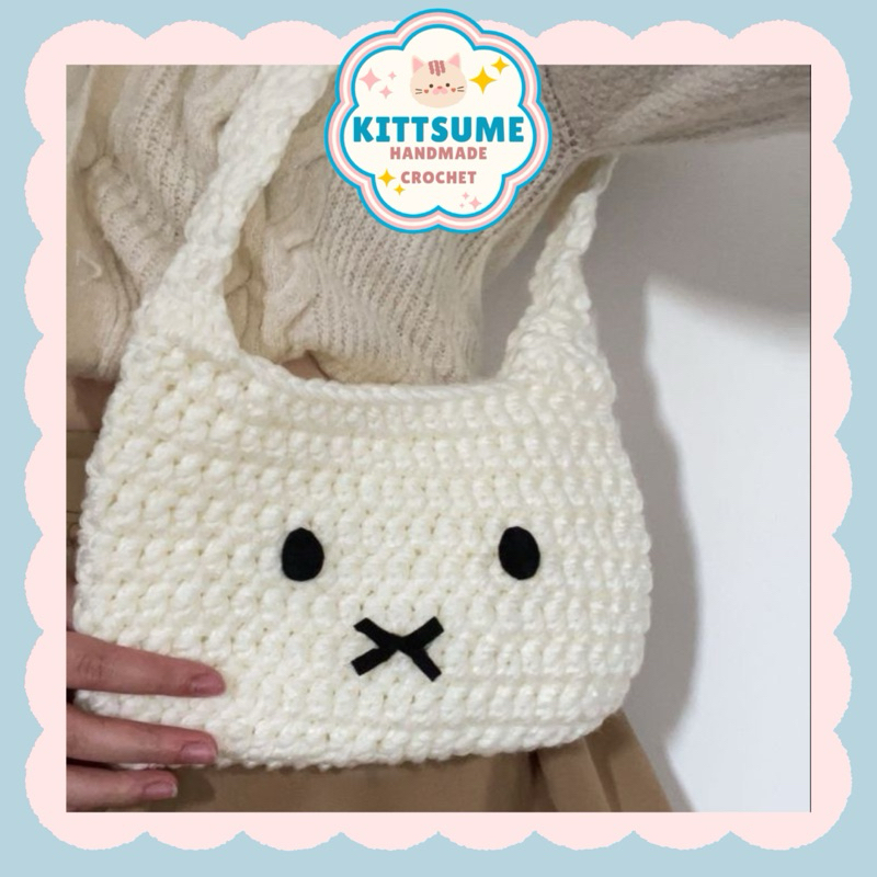 Túi thỏ miffy len/miffy bag crochet