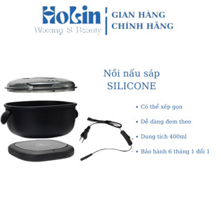 [CHE TÊN] Nồi Nấu Sáp Wax Lông Chống Dính Silicone Điện Cao Cấp, Có Thể Gấp Gọn HOLIN WAXING 1092