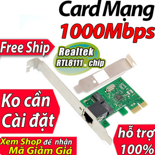 ✅hỏa tốc✅ card mạng rời 1000 gigabit realtek rlt8111 rj45 cạc mạng lan gigabit card lan pcie 1gbps card mạng card lan pc