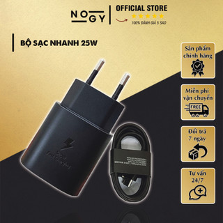 Bộ sạc nhanh ss 25w nogy store công nghệ pd, type c to type c, ổn định, an toàn