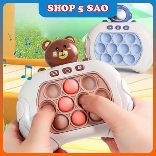 Đồ chơi pop it thế hệ mới, pop it điện tử máy chơi game cho bé bấm nút theo đèn nhạc với nhiều level