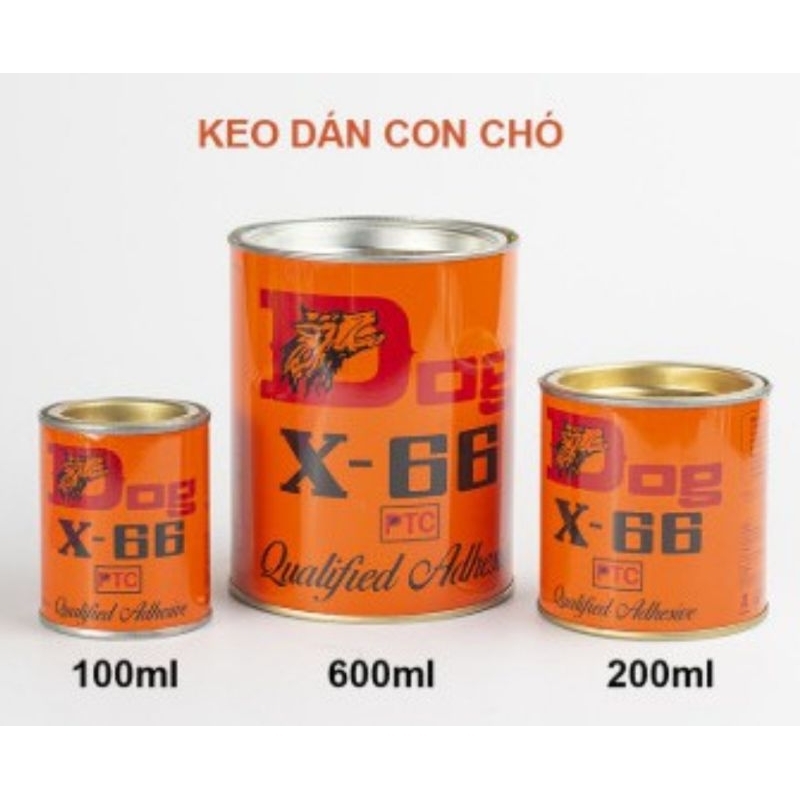 Keo Con Chó Dog X66 Đa Năng 100ml, 200ml, 600ml (chính hãng)