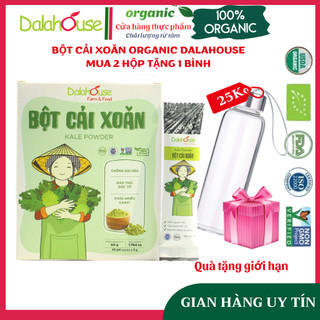 Bột cải xoăn - cải kale dalahouse - cải kale hữu cơ sấy lạnh dalahouse nguyên chất, date mới nhất