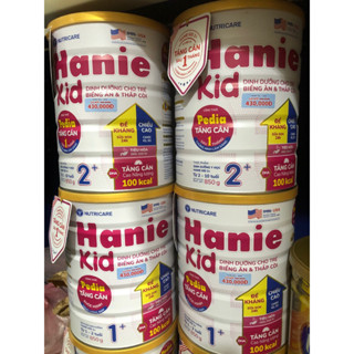 Combo 2 lon Sữa Hanie Kid 1+,2+ 850g mẫu mới nhất date 2025