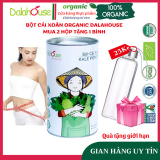 Bột cải xoăn - cải kale dalahouse - cải kale hữu cơ sấy lạnh dalahouse - lon 120g