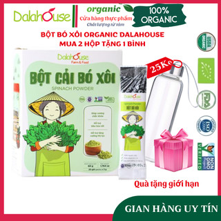 Bột cải bó xôi dalahouse - bột rau hữu cơ sấy lạnh dalahouse nguyên chất 100% - date mới nhất