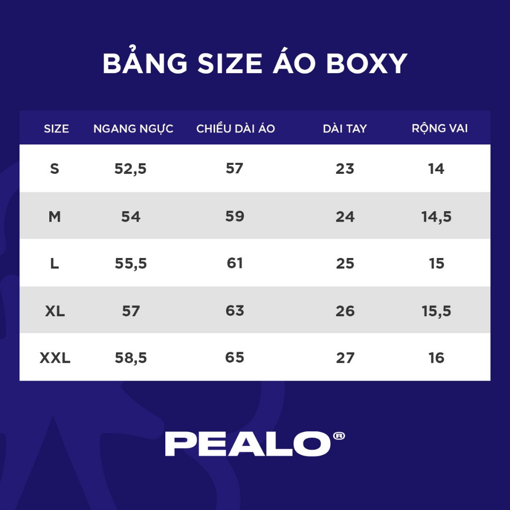 Áo thun nam nữ PEALO form Boxy cotton 250gsm