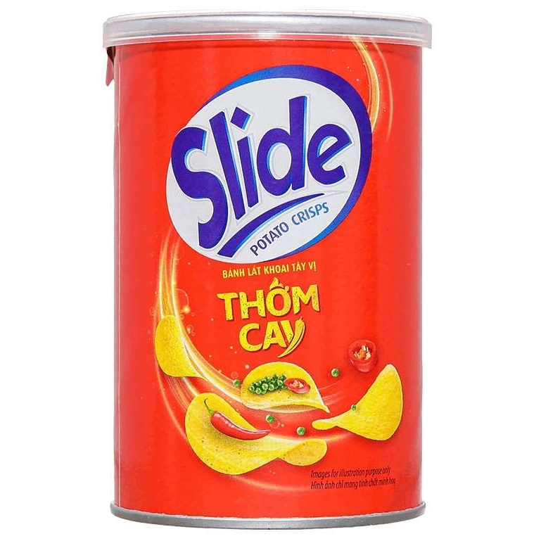 Snack khoai tây Slide vị thơm cay 65g