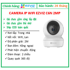 Cam wifi ezviz cs- c6n - 1080p 2.0mp; 24t