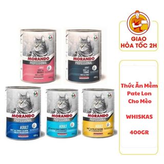 (CÓ QUÀ TẶNG) Thức Ăn Mềm Pate Lon Cho Mèo MORANDO Professional - 400gr - Nhiều Vị