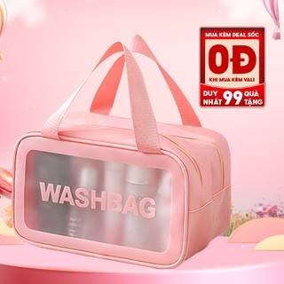 Túi đựng mỹ phẩm WASHBAG 3 size 3 màu đựng đồ trang điểm đồ cá nhân chống thấm nước