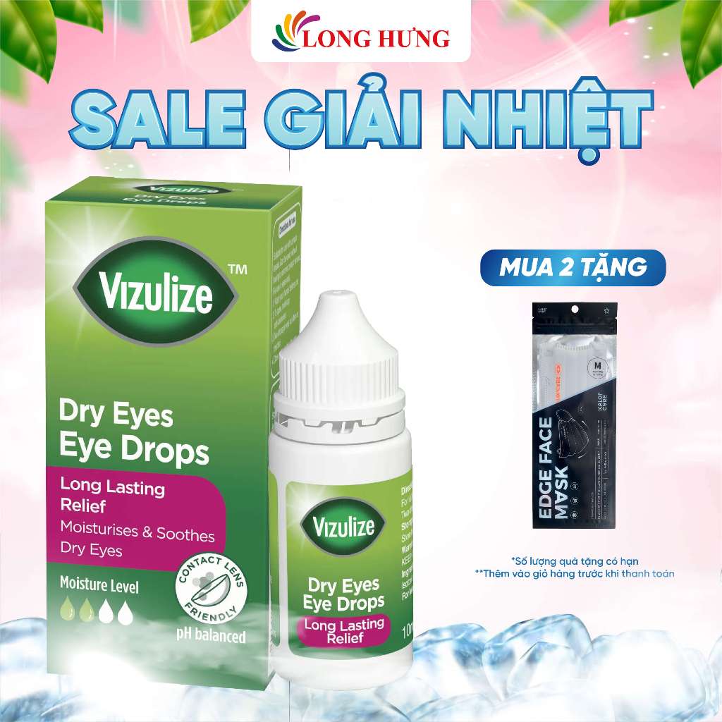 Dung dịch nhỏ mắt Vizulize Dry Eyes Eye Drops giúp giảm khô mắt
