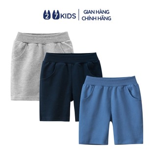 Quần short bé trai 27Kids sooc đùi thể thao nam vải Cotton cho trẻ từ 2-10 tuổi BSPS2