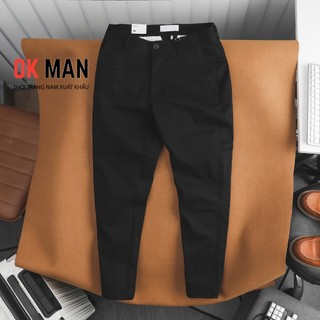 Quần Kaki nam dáng Slimfit cao cấp chất vải Khaki co giãn thoải mái Okman QKK