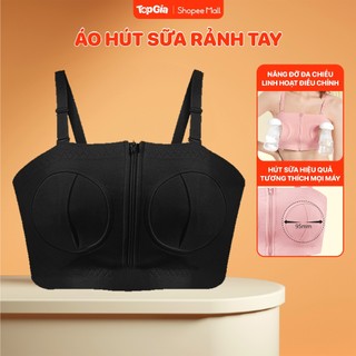 Áo hút sữa rảnh tay TopGiaKids, chất liệu cotton, nâng đỡ đa chiều, linh hoạt tăng giảm độ rộng